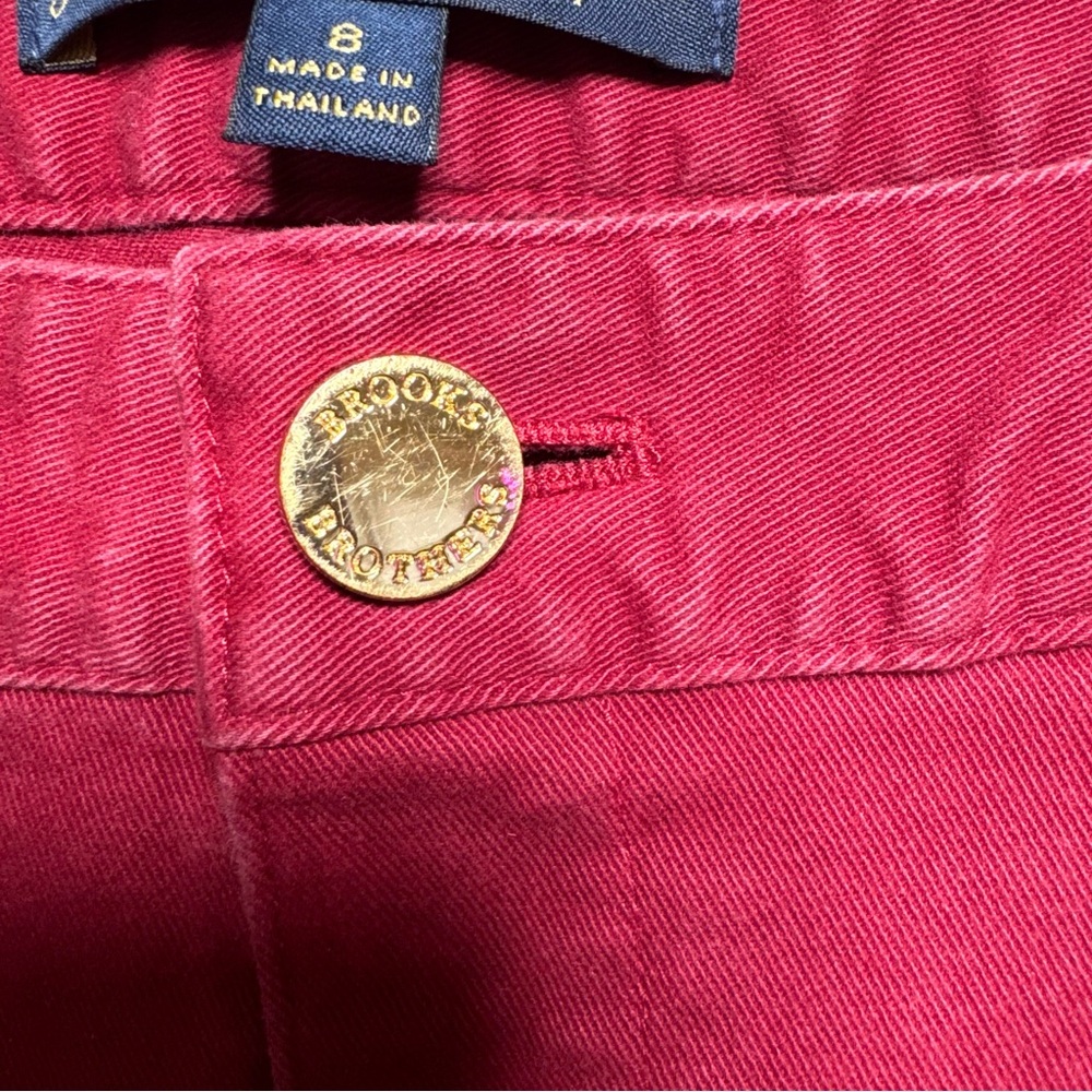 Brooks Brothers Women’s Natalie Fit 346 Chino Pants Size 6 Red/Burgundy 32x29 - Picture 6 of 13